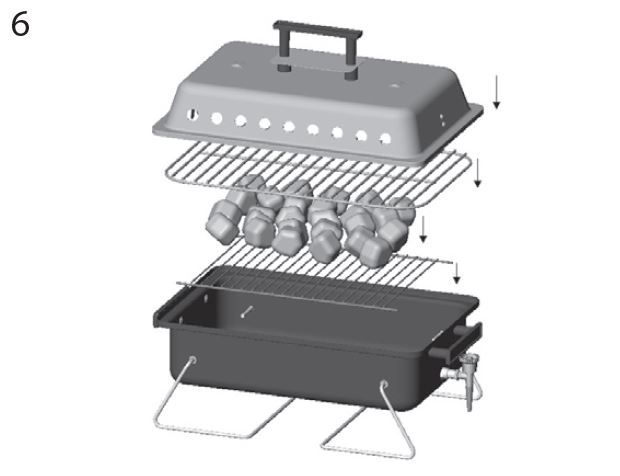 Barbecue Asado Gas Gril portable Outwell Latour Tentes et Camping